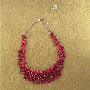 Red beaded necklace